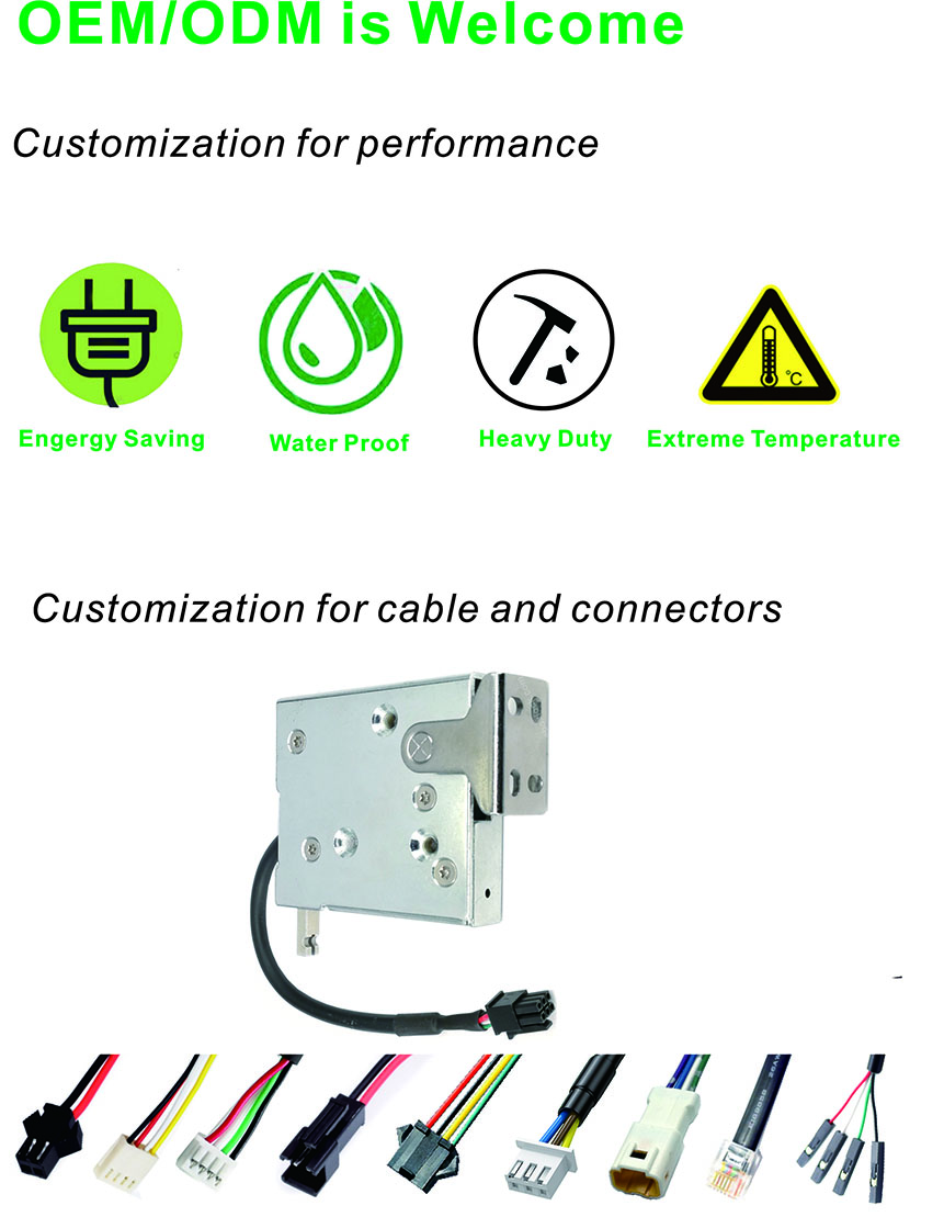 9V Electronic Rotary Latch with Manual Override